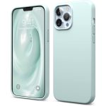 iPhone 13 Pro Max Liquid Silicon Case by elago Full Body Protective Cover, Shockproof, Slim Phone Case, Anti-Scratch Soft Microfiber Lining - Mint