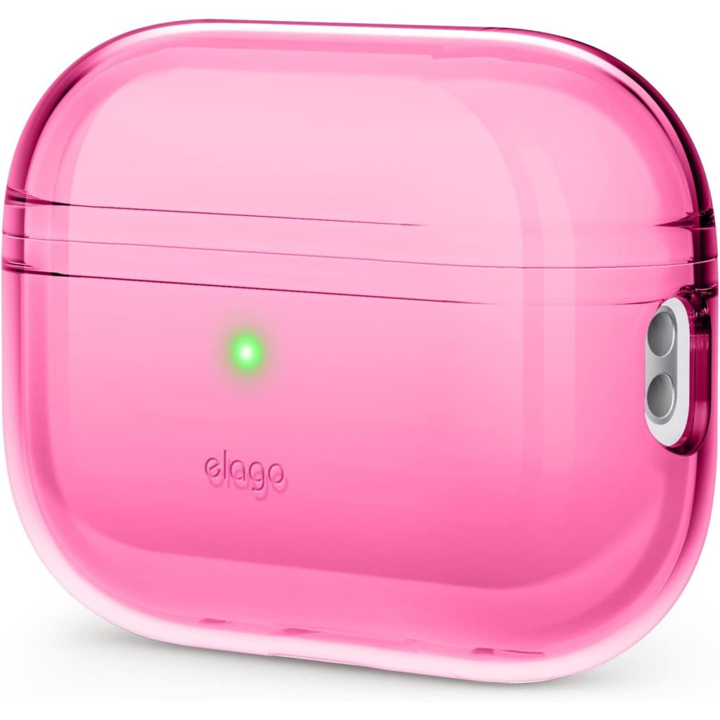 elago clear case airpods pro 2 neon hot pink