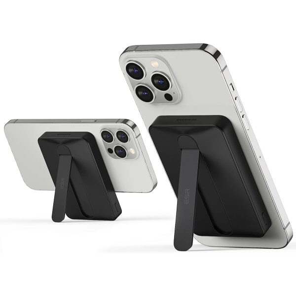 ESR mini Kickstand Wireless Powerbank 5000 mAh Magsafe Enabled for iPhone 14, iPhone 13, iPhone 12 - Black - Image 1
