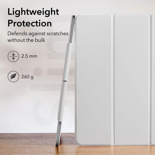 iPad Pro 11 2022 / 2021 / 2020 Rebound Magnetic Smart Case Convenient Magnetic Attachment Supports Pencil Pairing & Charging - Brilliant White - Image 2