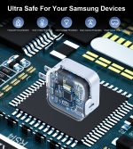 Choetech USB-C PD 45W GaN Type-C Wall Charger with PPS for Samsung Super Fast Charging – US Plug – White - PD8007 - Image 3