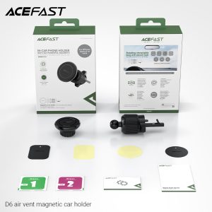 Acefast Car Mount Magnetic Holder Air Vent Type - D6 - Black - Image 6