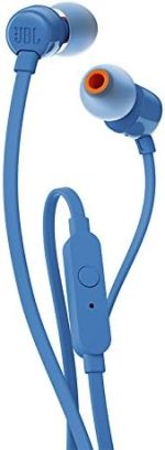 JBL Tune T110 In Ear Headphones - Blue - Image 3