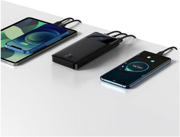 51WRhAGb7QL._AC_SL1000_ Baseus Bipow Power bank with Digital Display 10000mAh 20W -  Black - Image 3