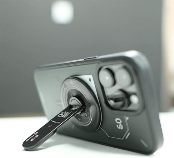 Aulumu G05 4 in 1 MagZero MagSafe Phone Grip Stand Removable 360° Adjustable Phone Kickstand with Box Opener - Black - Image 3