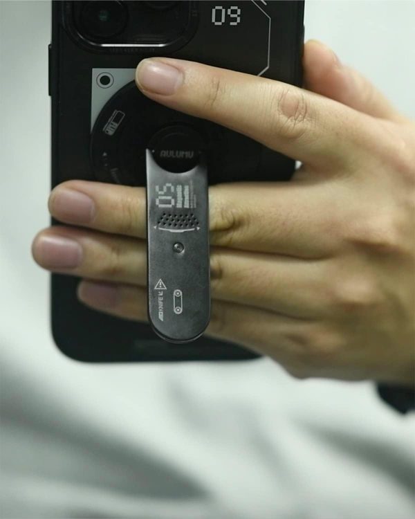 Aulumu G05 4 in 1 MagZero MagSafe Phone Grip Stand Removable 360° Adjustable Phone Kickstand with Box Opener - Black - Image 2