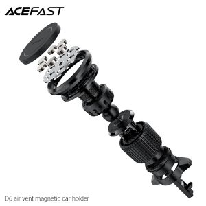 Acefast Car Mount Magnetic Holder Air Vent Type - D6 - Black - Image 2
