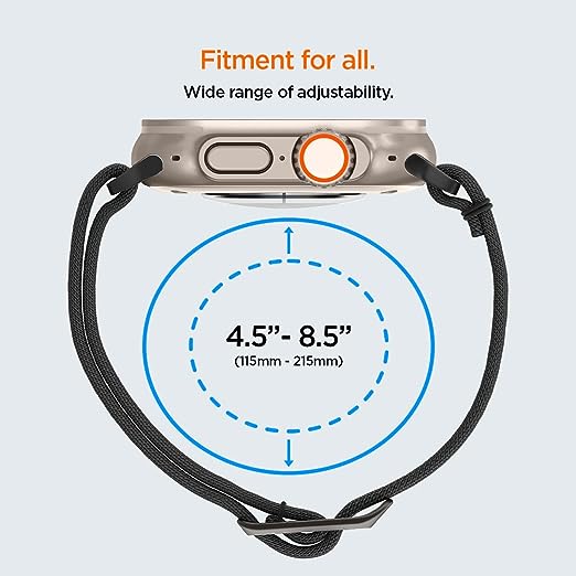 Apple Watch Ultra 2 band black SPIGEN Modern Fit Band (49mm) AllForMobile