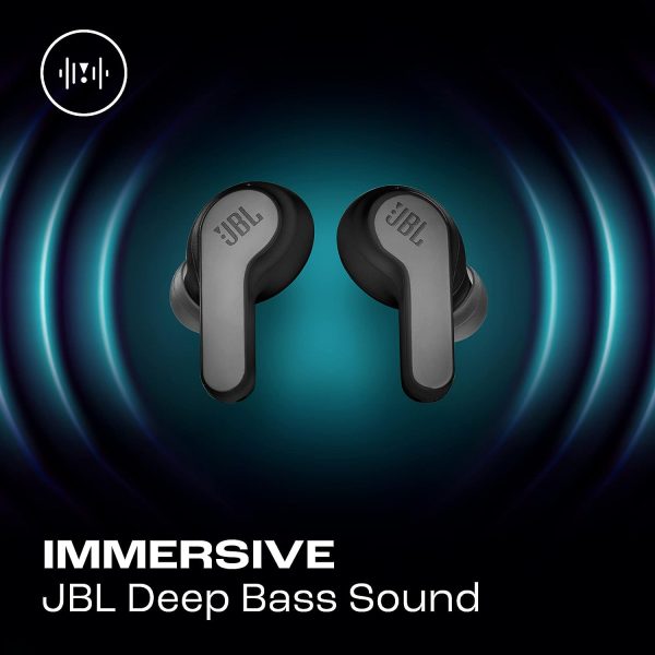 JBL Wave 200 Wireless Earbuds (TWS) with Mic 20 Hours Playtime Deep Bass Sound Dual Connect Technology Quick Charge Comfort Fit Ergonomic Design Voice Assistant Support for Mobiles - Black - OP - Image 6