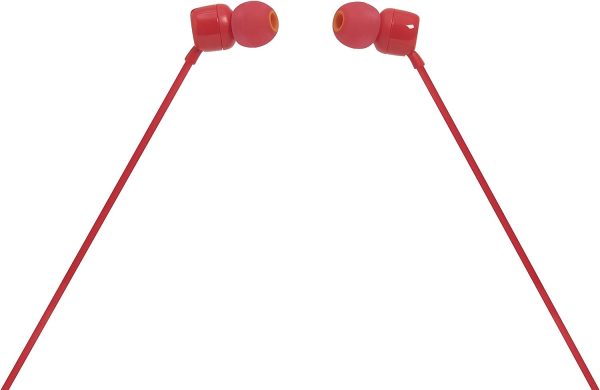 JBL Tune T110 In Ear Headphones - Red - Image 2