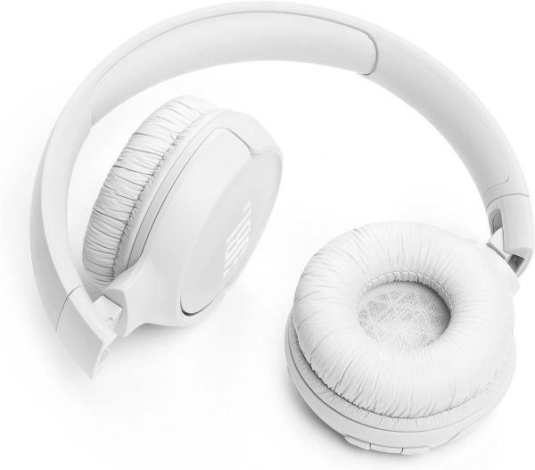 JBL Tune 520BT Wireless On-Ear Headphones with JBL Pure Bass Sound Bluetooth 5.3 and Hands-Free Calls 57-Hour Battery Life - White - Image 3