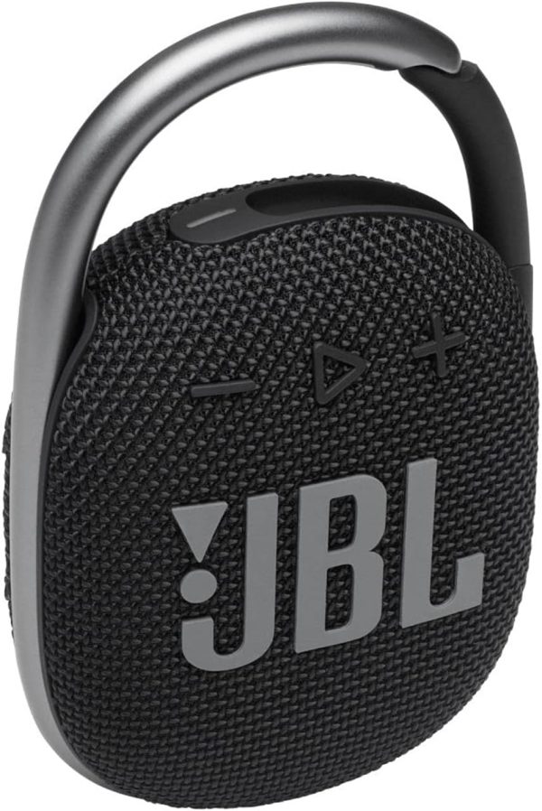 JBL Clip 4 Portable Speaker with Bluetooth Built-in Battery Waterproof and Dustproof Feature - Black - Image 2