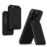 Aulumu G02 2 in 1 Magnetic Wallet & Stand MagSafe Adjustable Stand Open ID Window - Black