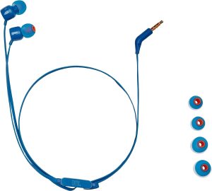 JBL Tune T110 In Ear Headphones - Blue - Image 4