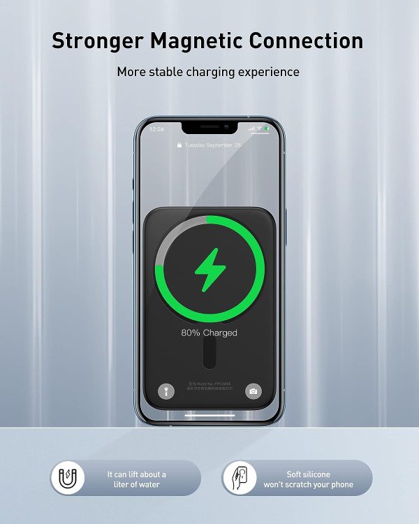 Baseus Magnetic Wireless Power bank 6000mAh 20W - Black - Image 2