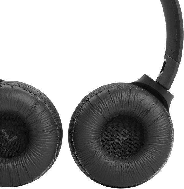 JBL Tune 510BT Wireless On-Ear Headphones with Purebass Sound - Black - Image 3