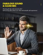 EarFun Free Mini Bluetooth Earbuds Earphone with IPX7 Waterproof Touch Control in-Ear Headphones with Microphone USB-C Fast Charging Lightweight Size Premium Sound - Black - Image 5