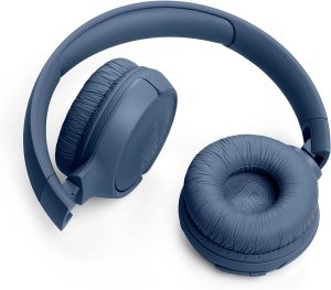 JBL Tune 520BT Wireless On-Ear Headphones with JBL Pure Bass Sound Bluetooth 5.3 and Hands-Free Calls 57-Hour Battery Life - Blue - Image 2