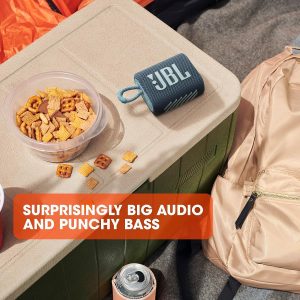 JBL Go 3 Portable Speaker with Bluetooth Built-in Battery Waterproof and Dustproof Feature - Black - Image 6