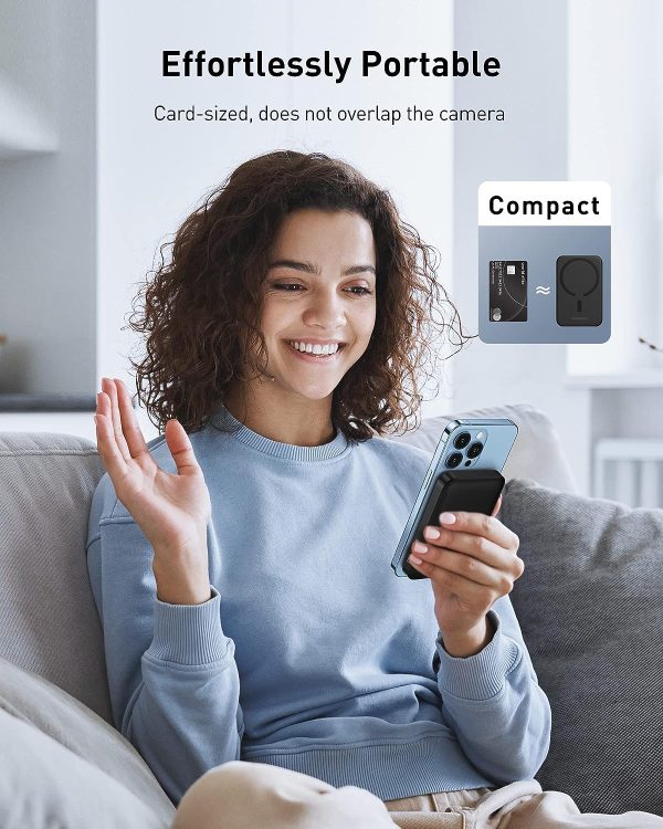 Baseus Magnetic Wireless Power bank 6000mAh 20W - Black - Image 5