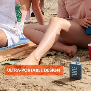 JBL Go 3 Portable Speaker with Bluetooth Built-in Battery Waterproof and Dustproof Feature - Black - Image 5