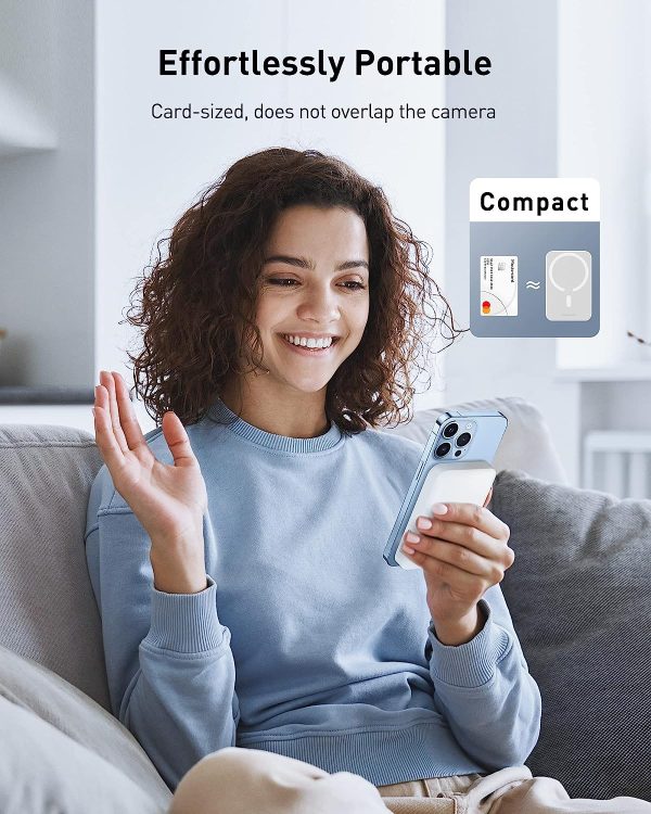 Baseus Magnetic Wireless Power bank 6000mAh 20W - White - Image 4