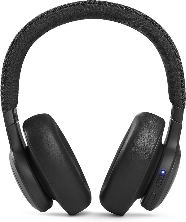 JBL Live 660NC - Wireless Over-Ear Noise Cancelling Headphones with Long Lasting Battery and Voice Assistant - Black - Image 3