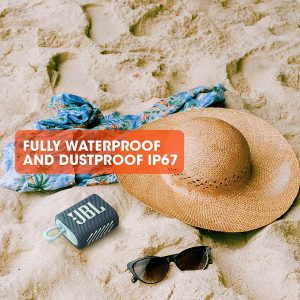 JBL Go 3 Portable Speaker with Bluetooth Built-in Battery Waterproof and Dustproof Feature - Black - Image 3