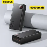 Baseus Adaman Power Bank with Digital Display Quick Charge Power Bank 40000mAh 22.5W - Black