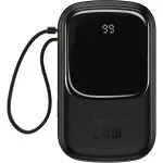 Baseus Qpow Pro Power Bank Digital Display Fast Charge 10000mAh 22.5W Type-C - Black