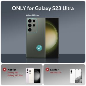 Galaxy S23 Ultra Shock Armor Kickstand Case with 2 FREE Screen Guard - Clear Green - Image 2