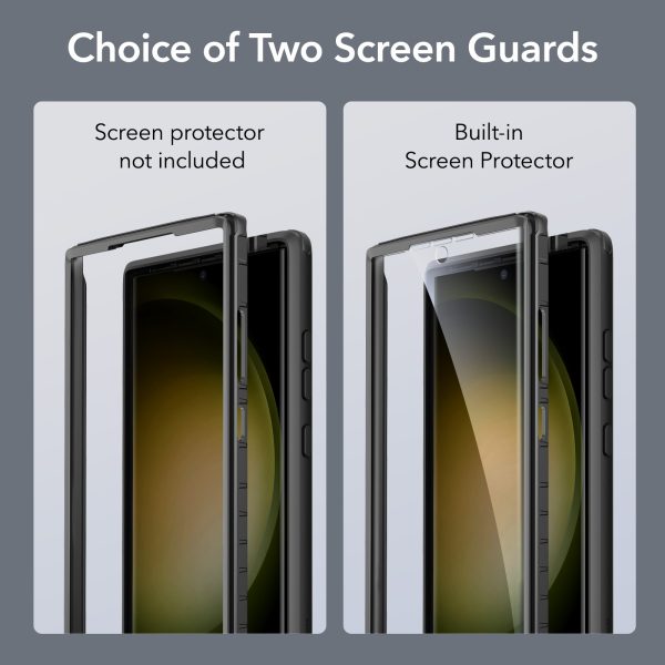 Galaxy S23 Ultra Shock Armor Kickstand Case with 2 FREE Screen Guard - Clear Green - Image 5