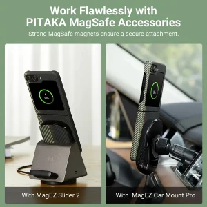 Galaxy Z Flip 5 PITAKA Fusion Weaving MagEZ Case 3 - Overture - Image 4