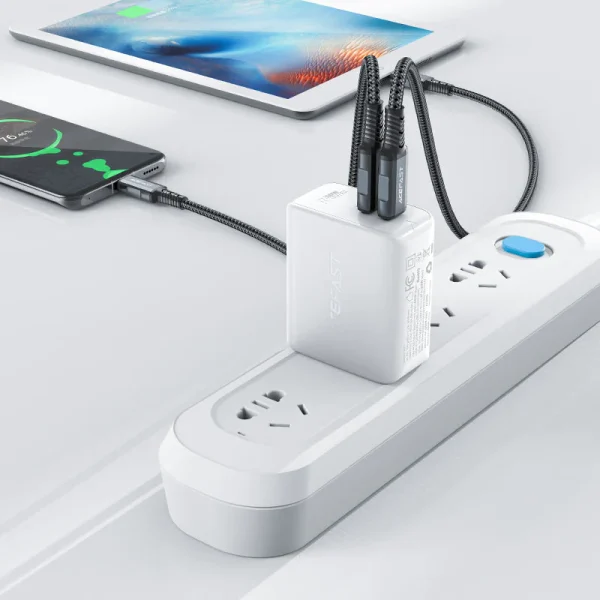 acefast-a31-pd50w-gan-dual-usbc-port-wall-charger-us-interior-white Acefast PD 50W GaN Fast Charge Wall Charger A31 with PPS Support for Samsung Super Fast Charging -  2 x USB C Ports - US Plug - White - Image 3