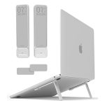 Aulumu G07 Pop Up Leg Stands Laptop Exclusive Patents Super Portable Laptop Stand Riser Lift for all Laptop - Silver