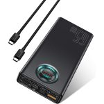 Baseus Amblight Power Bank Digital Display Quick Charge 30000mAh - Black