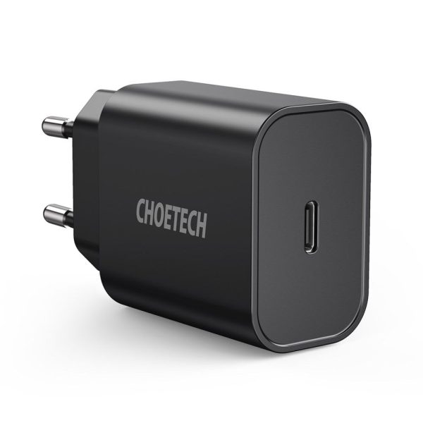 choetech 20w charger black q5004 Choetech 20W PD Charger
