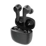 EarFun Air Wireless Earbuds Bluetooth Earbuds with 4 Mics Sweatshield IPX7 Waterproof Game Mode Wireless Charging Deep Bass USB-C Fast Charge 35Hrs - Black