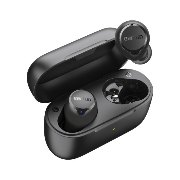 earfun free 2s earbuds in pakistan EarFun Free 2S Wireless Earbuds Qualcomm® CVC™ 8.0 ENC Bluetooth 5.2 Sweatshield™ IPX7 Waterproof Headphone aptX™ Deep Bass APP Game Mode - Black - Image 1