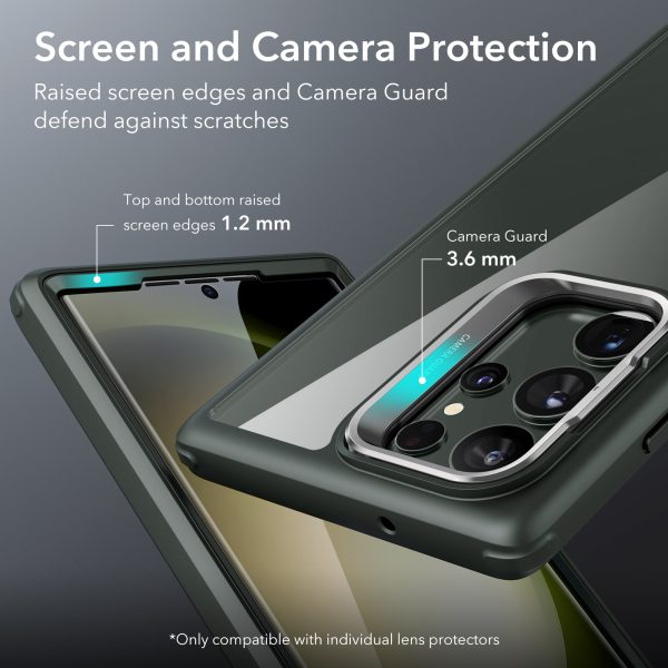 galaxy-s23-ultra-shock-armor-kickstand-case-clear-green7 Galaxy S23 Ultra Shock Armor Kickstand Case with 1 FREE Screen Guard - Clear Green - Image 3