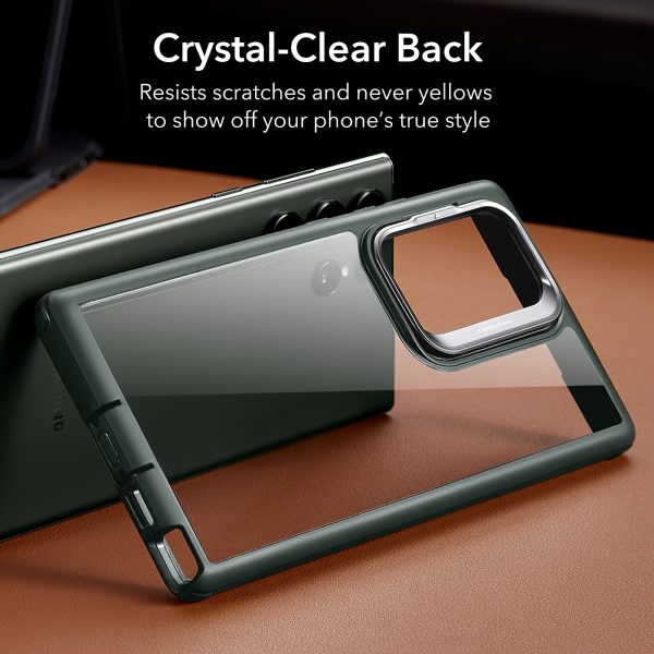 galaxy-s23-ultra-shock-armor-kickstand-case-clear-green8 Galaxy S23 Ultra Shock Armor Kickstand Case with 1 FREE Screen Guard - Clear Green - Image 2
