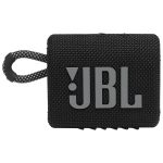 JBL Go 3 Portable Speaker with Bluetooth Built-in Battery Waterproof and Dustproof Feature - Black