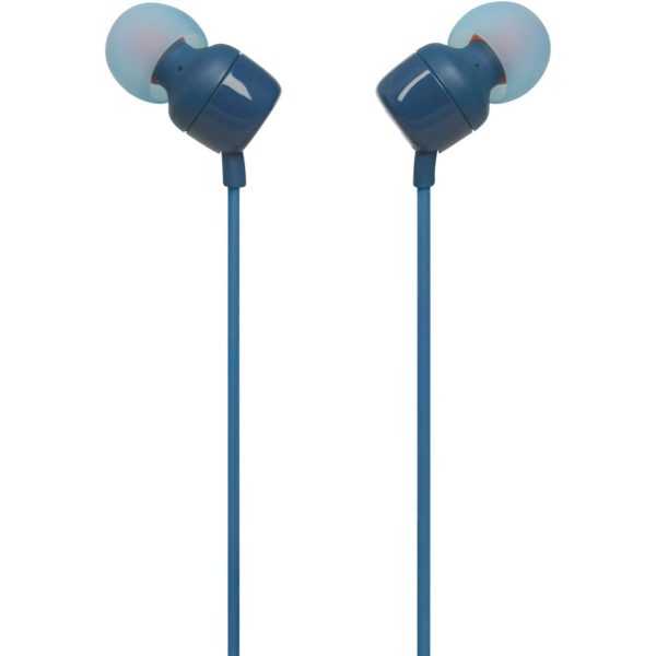 jbl t110 earphones blue JBL Tune T110 Blue