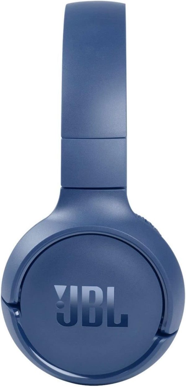 JBL Tune 510BT Wireless On-Ear Headphones with Purebass Sound - Blue - Image 2