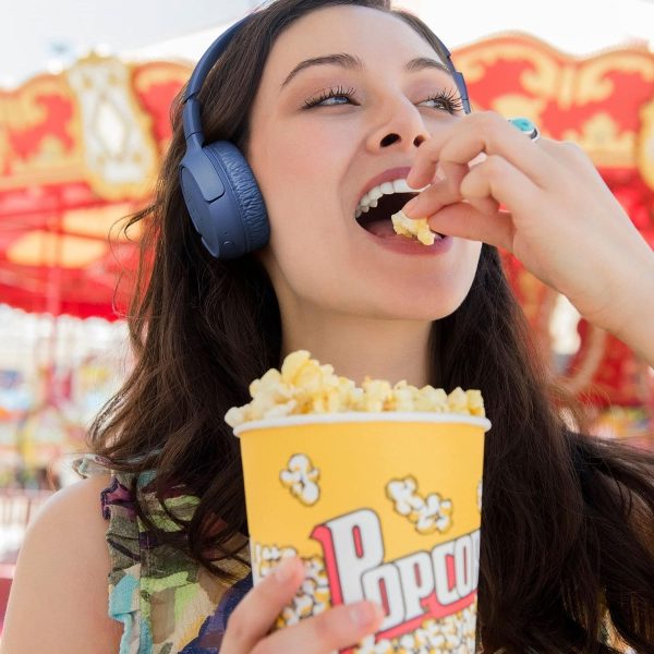 JBL Tune 510BT Wireless On-Ear Headphones with Purebass Sound - Blue - Image 6