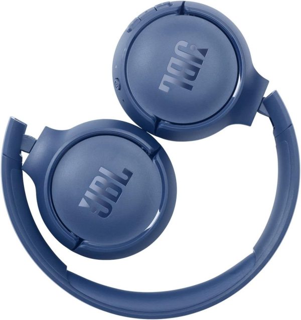 JBL Tune 510BT Wireless On-Ear Headphones with Purebass Sound - Blue - Image 7