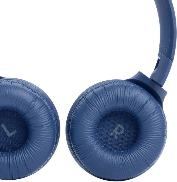 JBL Tune 510BT Wireless On-Ear Headphones with Purebass Sound - Blue - Image 9