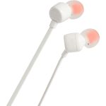JBL Tune T110 In Ear Headphones - White
