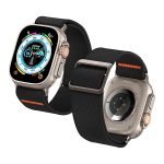 Spigen Lite Fit Ultra Band Designed for Apple Watch Ultra 2 / 1 49mm & Apple Watch Series 9 / 8 / 7 / 6 / 5 / 4 / 3 45mm / 44mm / 42mm Nylon Solo Loop AMP05983 - Black