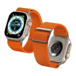 Spigen Lite Fit Ultra Band Designed for Apple Watch Ultra 2 / 1 49mm & Apple Watch Series 10 / 9 / 8 / 7 / 6 / 5 / 4 / 3 46mm / 45mm / 44mm / 42mm Nylon Solo Loop AMP05986 - Orange